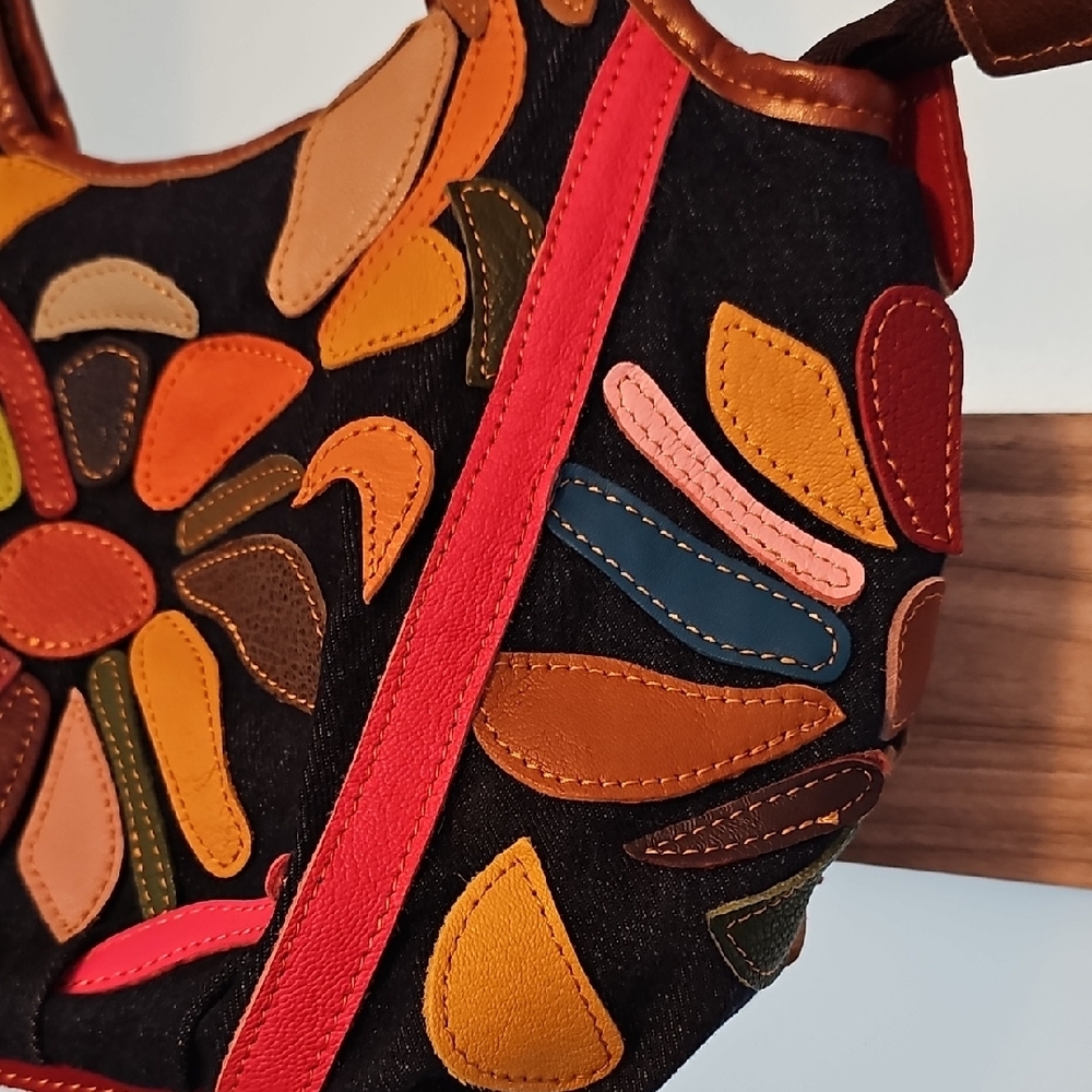 Colorful Patchwork Handbag - Picture 2 of 7